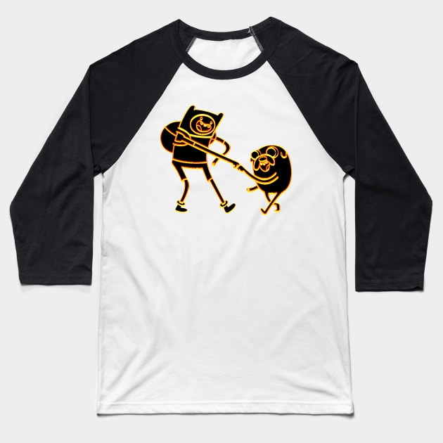 Adventure Time Finn & Jake Baseball T-Shirt by CultXLV